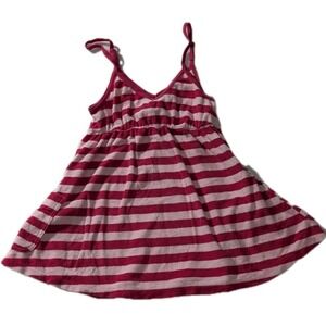 Y2K Victoria's Secret PINK Terry Stripe Lounge Dress Small Pink White Vintage